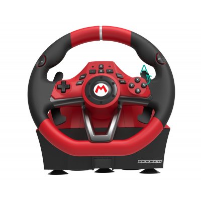 Mario Kart Racing Wheel Pro Deluxe Negro, Rojo USB Volante + Pedales Analógico Nintendo Switch