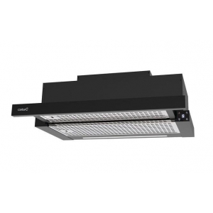 Campana tradicional Cata 60 TFH 6630 BK, 60 cm, clase A, 605 m3/h, 64dB, 6 niveles, luz LED, ref. 02010302, negro