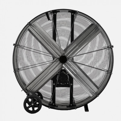 Ventilador Industrial Maximum 800w Negro 127d 2 Velocidades C/ruedas 129,5x127x46cm