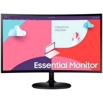 Monitor Curvo Samsung Essential Monitor S3 S24C364EAU/ 24/ Full HD/ Negro