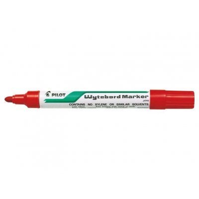 Pilot Rotulador para Pizarra Blanca - Punta Redonda de 4mm - Trazo de 1.8mm - Borrable en Seco - Color Rojo