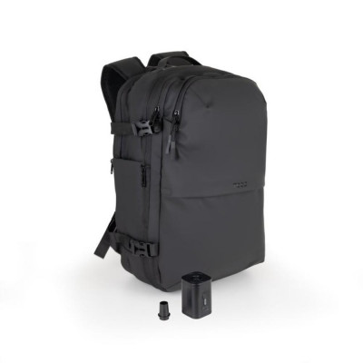 Mochila tooq tqbp - v101 - bk para portatil 17 pulgadas negra + comprension vacio y bomba aire 30 - 55l
