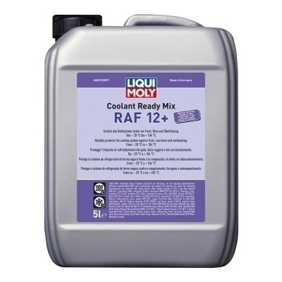 Garrafa de 5L líquido refrigerante anticongelante Liqui Moly Coolant Ready Mix RAF 12+ 8810