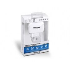 Cargador De Pared Tooq 17w 2xusb-a Blanco