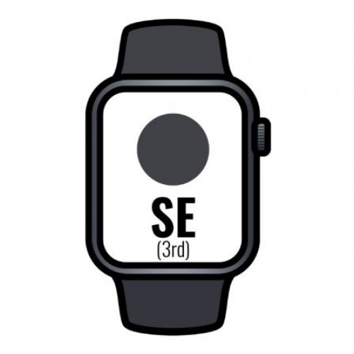 Apple Watch SE 2 Gen 2023/ GPS/ Cellular / 44mm/ Caja de Aluminio Medianoche/ Correa Deportiva Medianoche M/L
