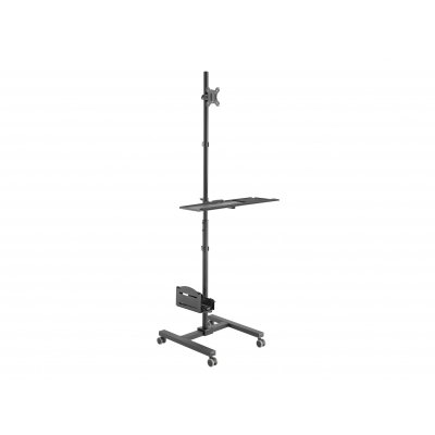 Soporte suelo con ruedas equip vesa hasta 32 pulgadas max 8kg + soporte teclado max 2kg