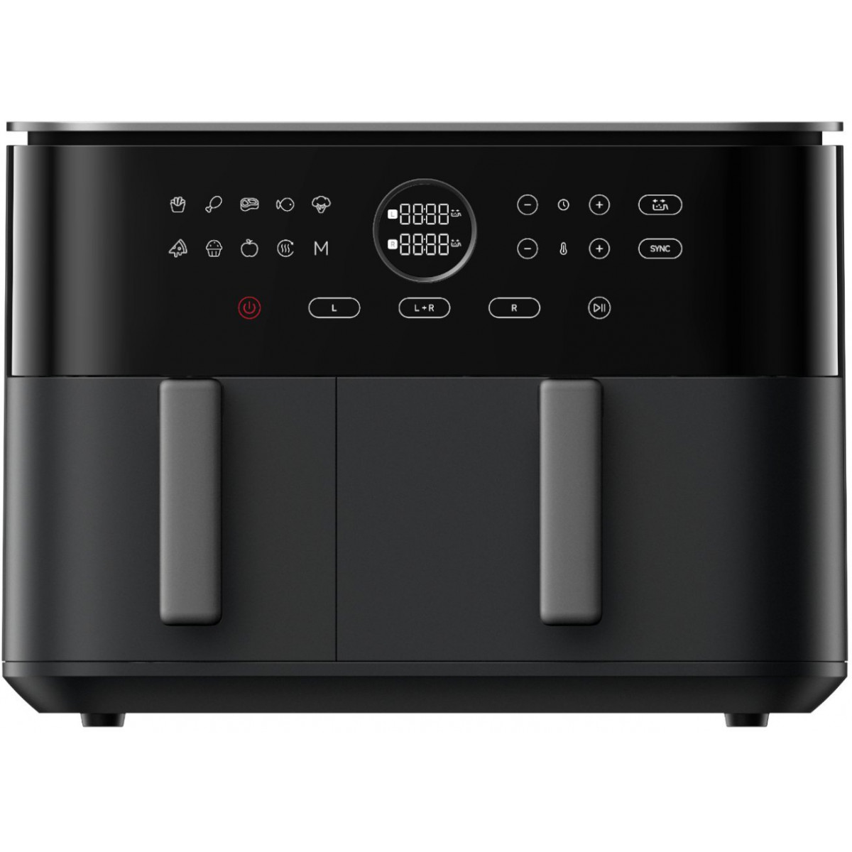 Xiaomi Dual Zone Air Fryer Freidora de Aire 10L Doble Zona 3.5L + 6.5L - Potencia 2700W con Tecnologia de Circulacion 360° - Tem