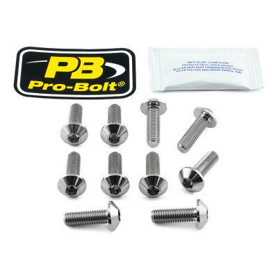 Kit de tornillos de fijación disco de freno PRO BOLT TI10DISCBMW003