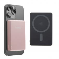 Intenso Batería Externa Magnética MW10000 10000 mAh ? Compatible con MagSafe, Carga Inalámbrica 15W, USB-C PD 20W, Para iPhone y Android ? Prob