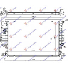 RADIATOR 1.0 EcoBoost-2.0 Hybrid-2.5 PETROL 1.5-1.6- (2.0 T7CE) TDCi/ECOnetic DIESEL (670x448) (VALEO)