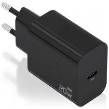 Cargador de Pared GaN Aisens A110-0939/ 1xUSB Tipo-C/ 20W/ Negro