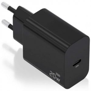 Aisens Cargador GaN 20W 1xUSB-C PD3.0 Negro