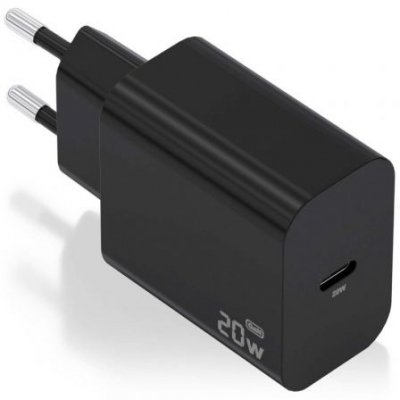Cargador de Pared Aisens A110-0939 | 1xUSB Tipo-C | 20W | Negro