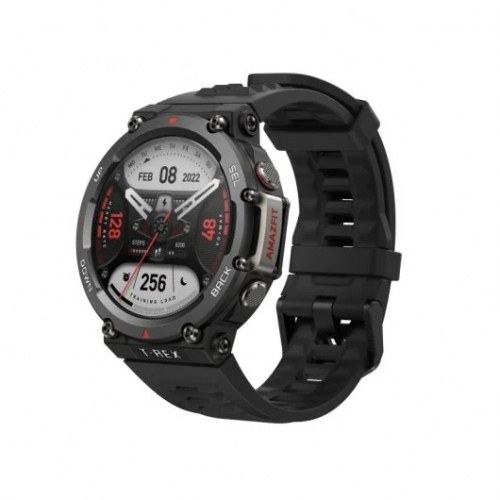 Amazfit T-Rex 2 Reloj Smartwatch - Pantalla Amoled 1.39 - Bluetooth 5.0 - Resistencia al Agua 10 ATM - Carga Magnetica - Color Negro