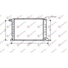 RADIADOR 2.5 TDI +/- A/C (53.8x35.9)