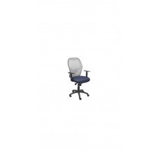 SILLA JORQUERA MALLA GRIS ASIENTO BALI AZUL MARINO 15SGRBALI200