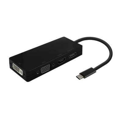 Aisens - Conversor Usb-C A Dp/Dvi/Hdmi/Vga, Usb-C/M-Dp/H-Dvi/H-Hdmi/H-