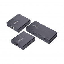 StarTech.com Extensor Divisor de 2 Puertos HDMI 4K 60Hz por Cable CAT6 Ethernet - Juego de Distribución 1x2 HDMI con IR y Power over Cable - Hasta 70