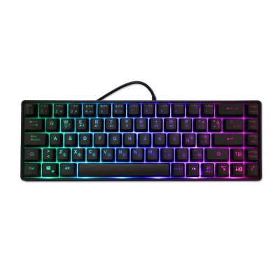 mini TM065 teclado Juego USB QWERTY Español Negro