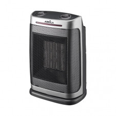 Termoventilador Ceramico PTC Fogon 1500w Plata 2potencias 3funciones Termost. Regu. Seguridad, Antivuelco 29x19x14,5cm
