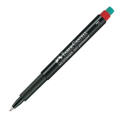 FABER-CASTELL Rotulador permanente Faber-Castell Multimark trazo 0,6mm rojo