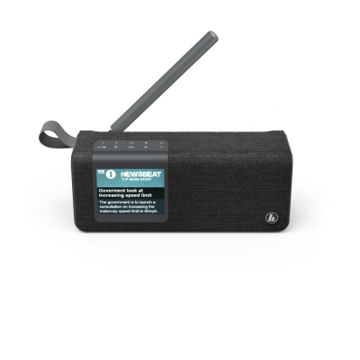 Hama DR200BT Portátil Digital Negro
