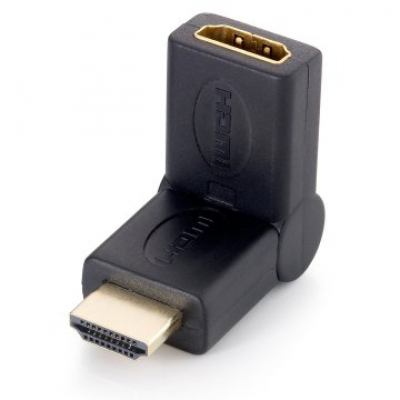 ADAPTADOR HDMI EQUIP MACHO - HDMI HEMBRA PIVOTANTE 45º 118911