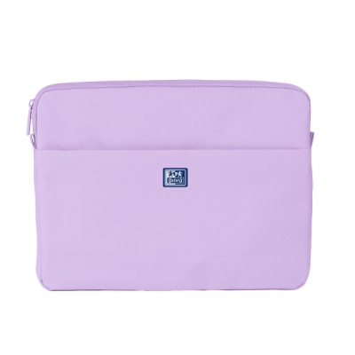 Oxford Young Proof B-Case Funda para Portatiles hasta 14 - RPET Reciclado - Bolsillo Frontal con Cremallera - Acolchado y Suave - 350x265x28mm - Color Lavanda