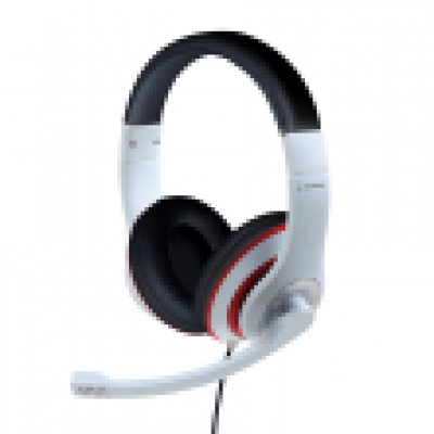 AURICULARES GEMBIRD MHS-03-WTRDBK BLANCO NEGRO ROJO MICROFONO ALAMBRICO JACK