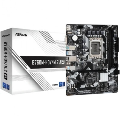 Placa Base Asrock B760M-HDV M2 D4 Socket 1700/ DDR4/ PCIe 4.0/ Micro ATX