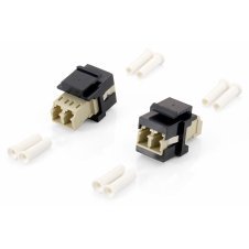 Equip 125570 adaptador de fibra óptica LC/LC 8 pieza(s) Beige, Negro