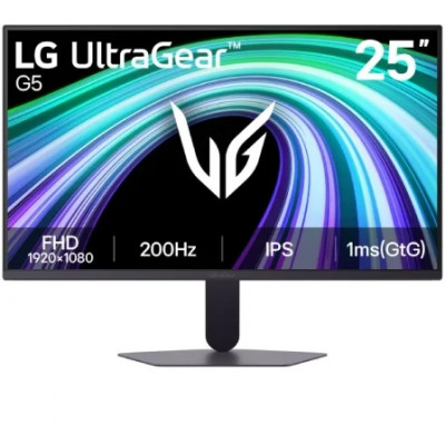 Monitor Gaming LG UltraGear G5 25G523B-B 25/ Full HD/ 1ms/ 200Hz/ IPS/ Negro