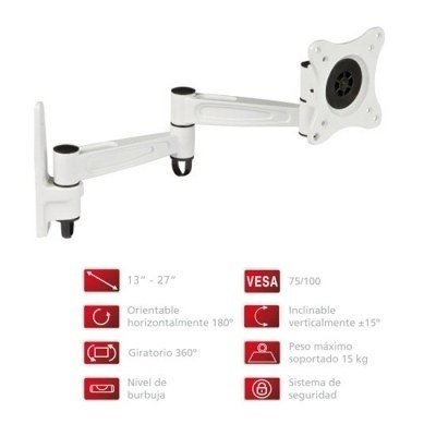 Soporte TV Extensible 41cm 100x100 BLANCO