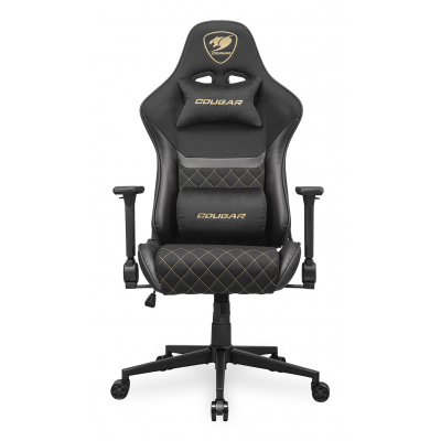 Armor One V2 Gold F Silla para videojuegos universal Asiento acolchado tapizado Negro, Oro