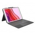 Logitech Combo Touch - Caja de teclado y folio - con panel táctil - luz trasera - Apple Smart connector - QWERTY - español - grafito - para Apple 10.2-inch iPad (7ª generación, 8ª generación)