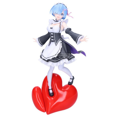 Figura banpresto re:zero starting life in another world espresto poppin'heart rem 28cm