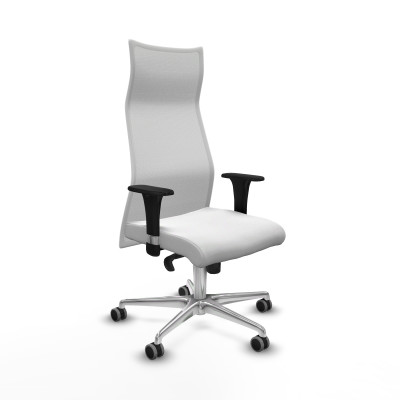 Albacete malla XL sincro malla blanca bali blanco brazos 1D base aluminio ruedas 65mm engomadas