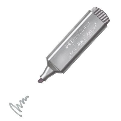 Marcador Fluorescente Faber Castell Textliner 46 154661/ Plata Metálico