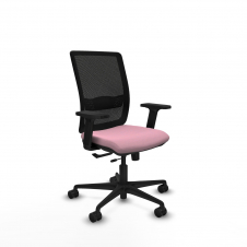 Piqueras y Crespo Haches traslack malla negra bali rosa brazos 2D base nailon ruedas 65mm nailon