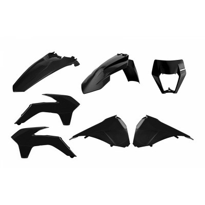 Kit plástica Enduro Polisport Restyling negro KTM EXC/EXC-F 90880