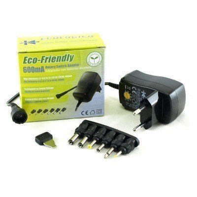 Alimentador Universal 3-12Vdc 600mA 10W
