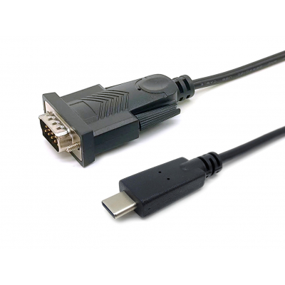 Cable USB-C a serie (DB9), M/M, 1,5 m