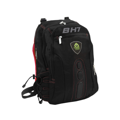BK7R mochila Negro, Rojo Nylon