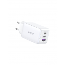 Ugreen Nexode USB-A+2*USB-C 65W GaN Tech Fast Charger White Lector de libros electrónicos, Auriculares, Auriculares, Teléfono IP, Teclado, Ordenador