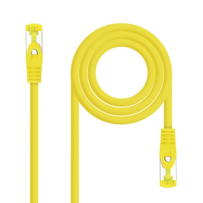 Cable Red Latiguillo RJ45 LSZH CAT.6A SFTP AWG26, Amarillo, 30 cm