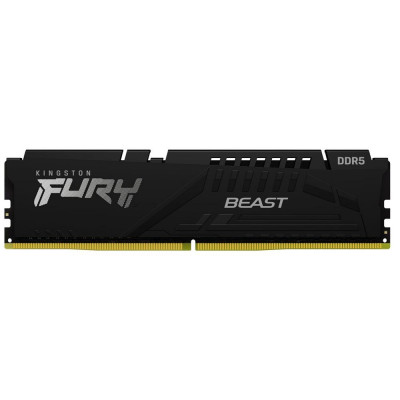 Memoria ram ddr5 32gb kingston - 5600mt - s - pc5 - 44800 - fury beast - cl40 - negro