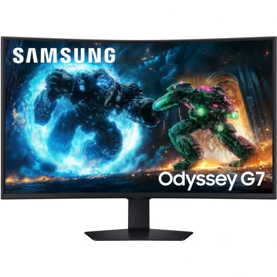 Monitor gaming Samsung Odyssey G7 G75F S37FG750EU, 37 pulgadas, 4K UHD, VA, 165 Hz, 1 ms, curvo, altura regulable, VESA DisplayHDR 600, HDMI, negro