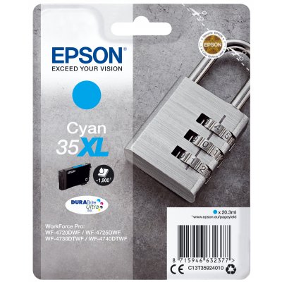 Epson T3592 (35XL) Cyan Cartucho de Tinta Original - C13T35924010