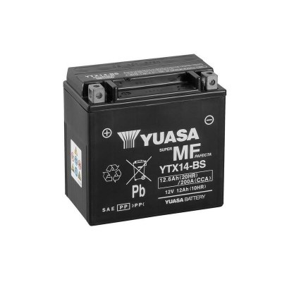 Yuasa battery YTX14-BS Combipack (con electrolito) YTX14-BS