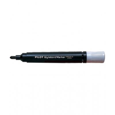 Pilot Rotulador para Pizarra Blanca - Punta Redonda de 4mm - Trazo de 1.8mm - Recargable - Tinta con Base de Alcohol - Borrable en Seco - Color Negro